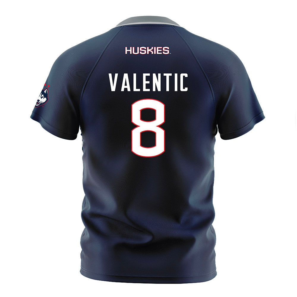 UConn - NCAA Men's Soccer : Marco Valentic - White Soccer Jersey-1