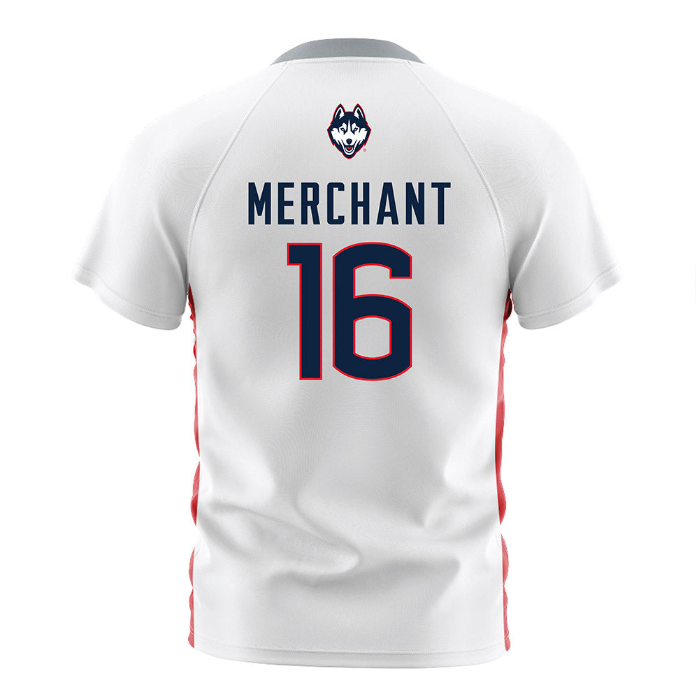 UConn - NCAA Women's Soccer : Abigail Merchant - White Soccer Jersey