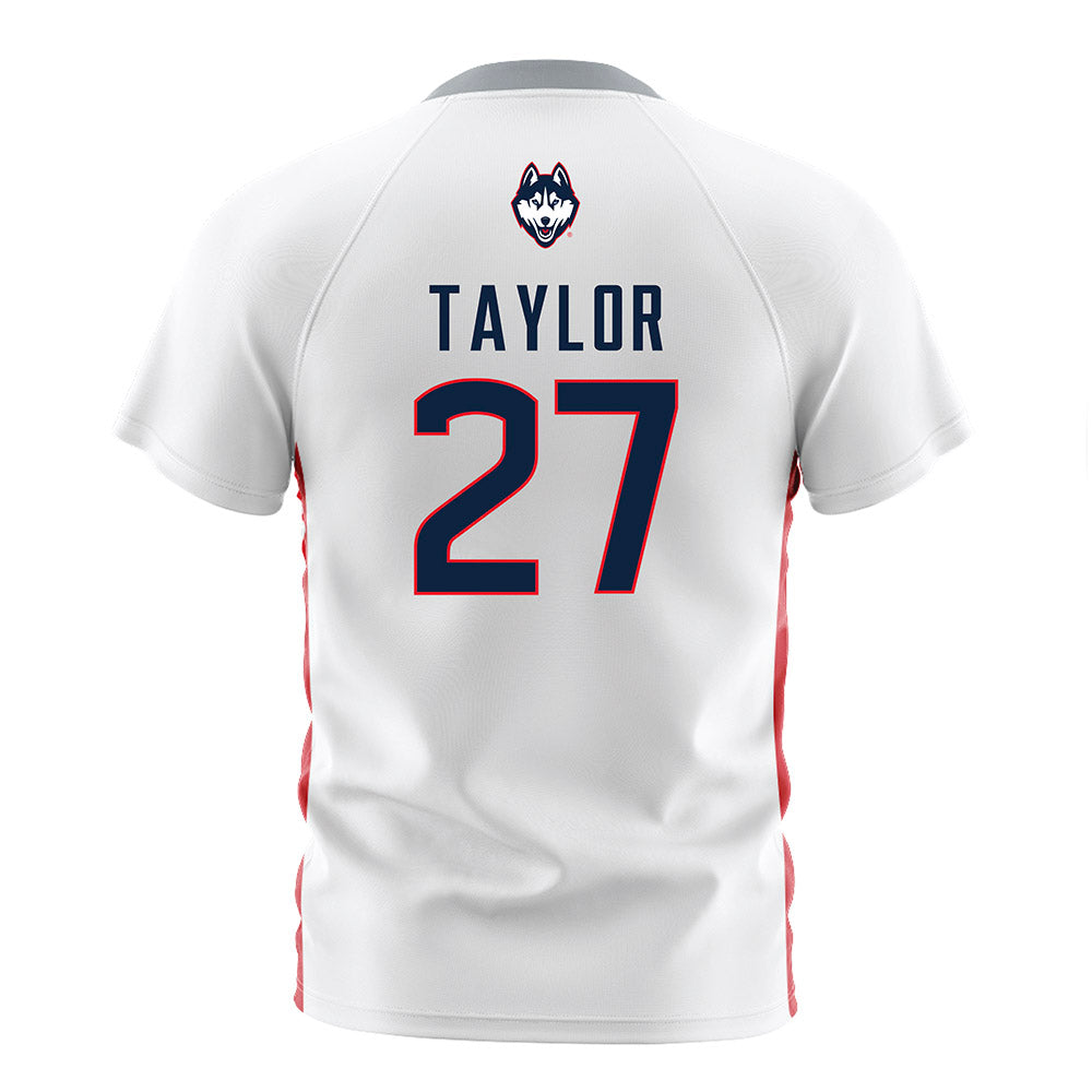 UConn - NCAA Women's Soccer : Lexi Taylor - White Soccer Jersey-1