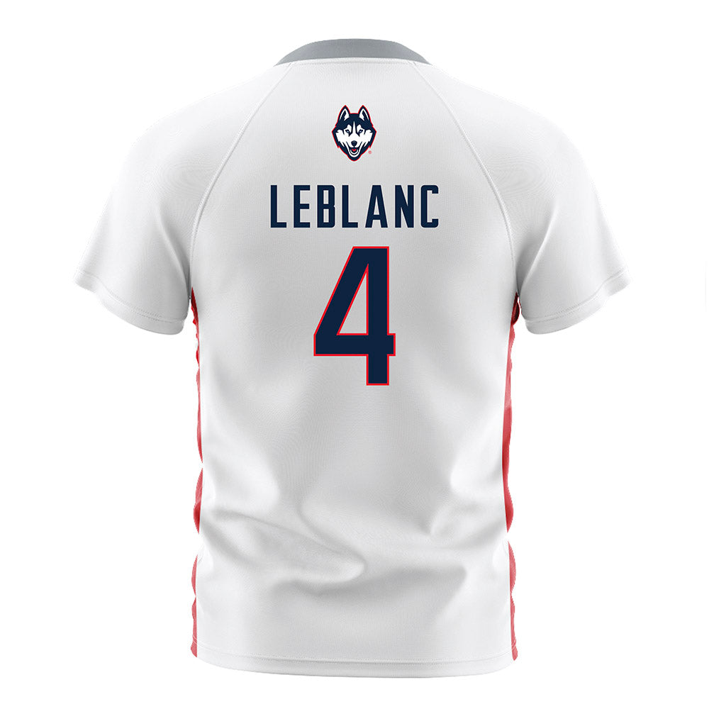 UConn - NCAA Women's Soccer : Lydia LeBlanc - White Soccer Jersey-1