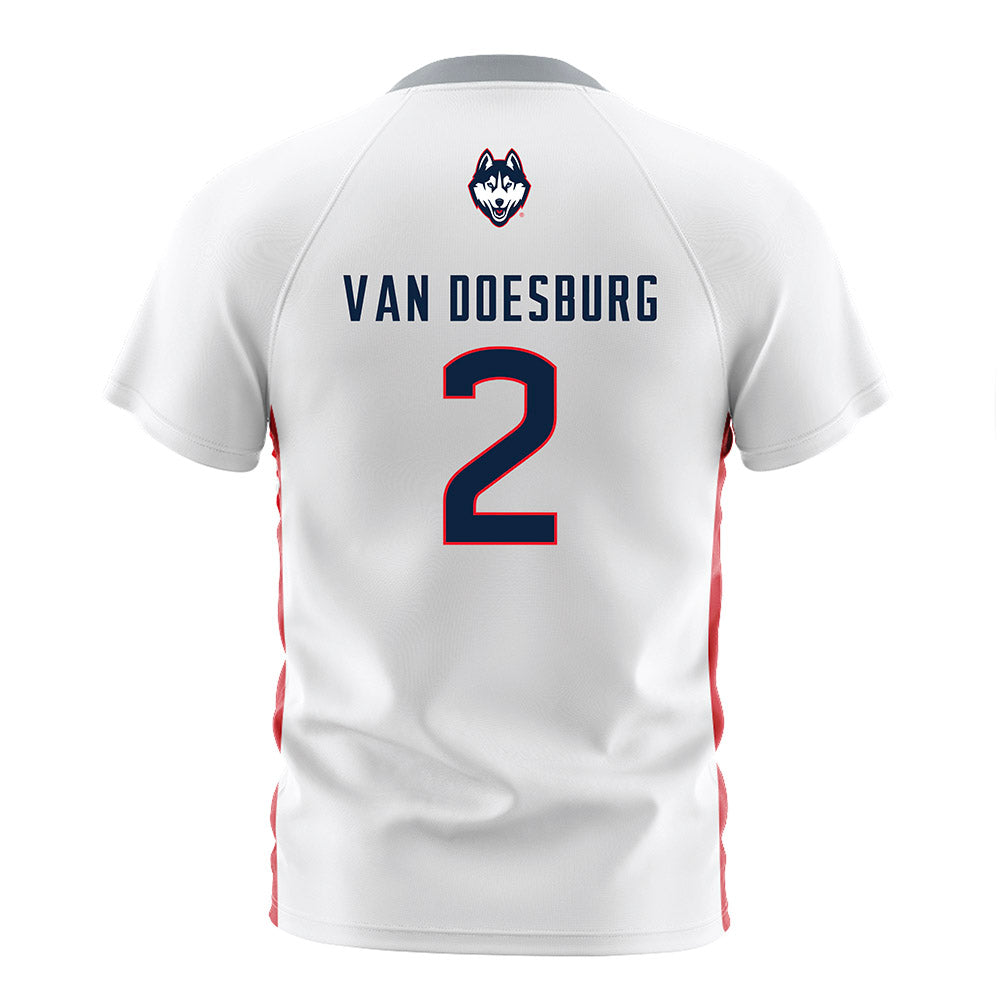 UConn - NCAA Women's Soccer : Maree-Anne Van Doesburg - White Soccer Jersey-1