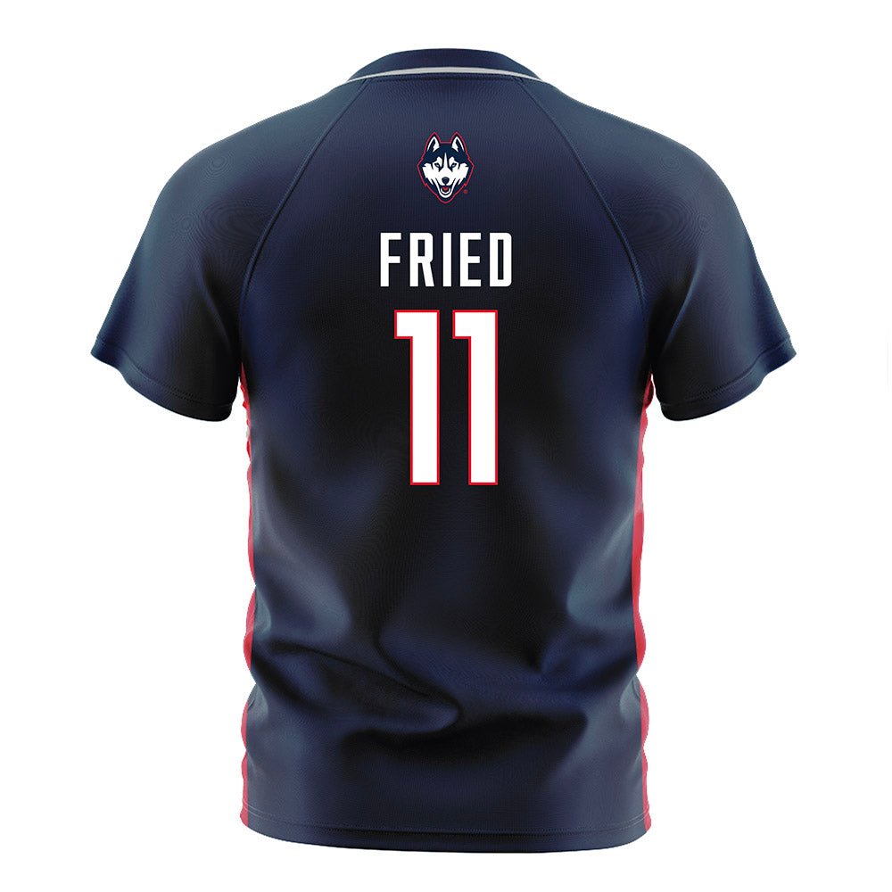 UConn - NCAA Women's Soccer : Maddie Fried - Navy Soccer Jersey