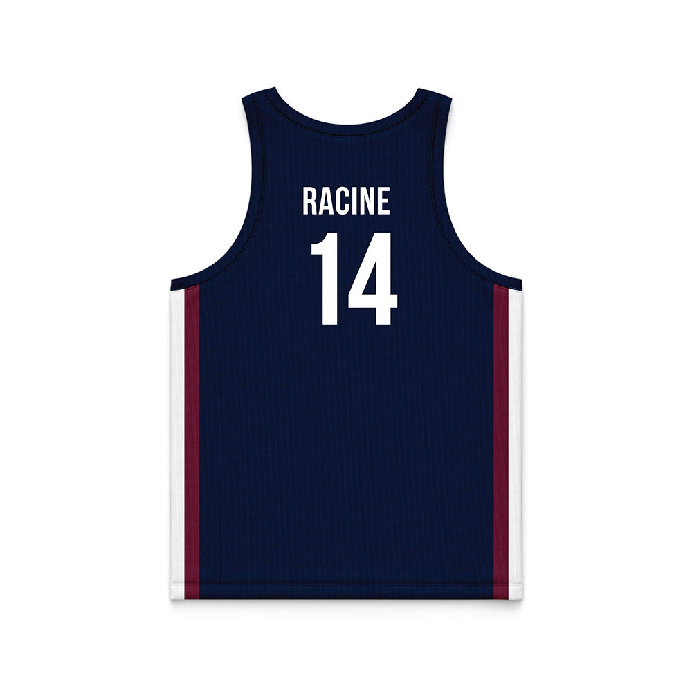 FDU - NCAA Men's Basketball : Pier-Olivier Racine - Blue Basketball Jersey-1