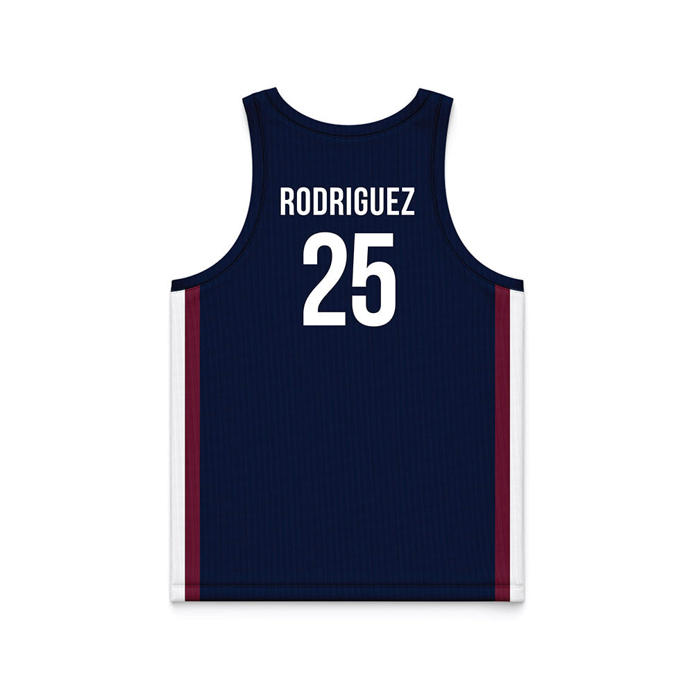FDU - NCAA Men's Basketball : Daniel Rodriguez - Blue Basketball Jersey-1