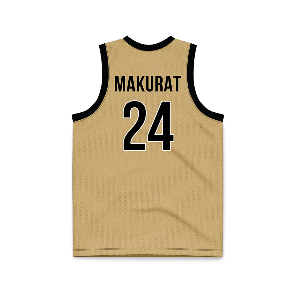 Vanderbilt - NCAA Women's Basketball : Agata Makurat - Gold Basketball Jersey-1