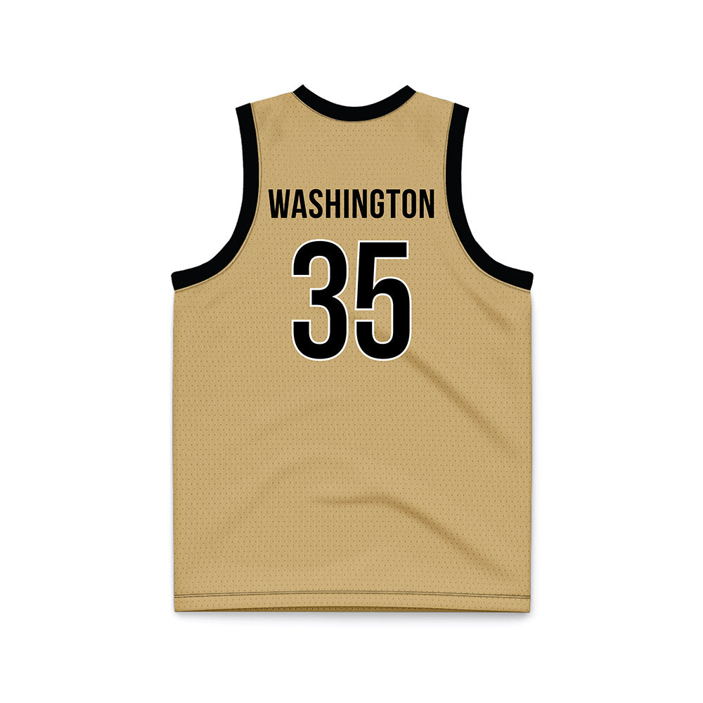 Vanderbilt - NCAA Women's Basketball : Sacha Washington - Gold Basketball Jersey-1