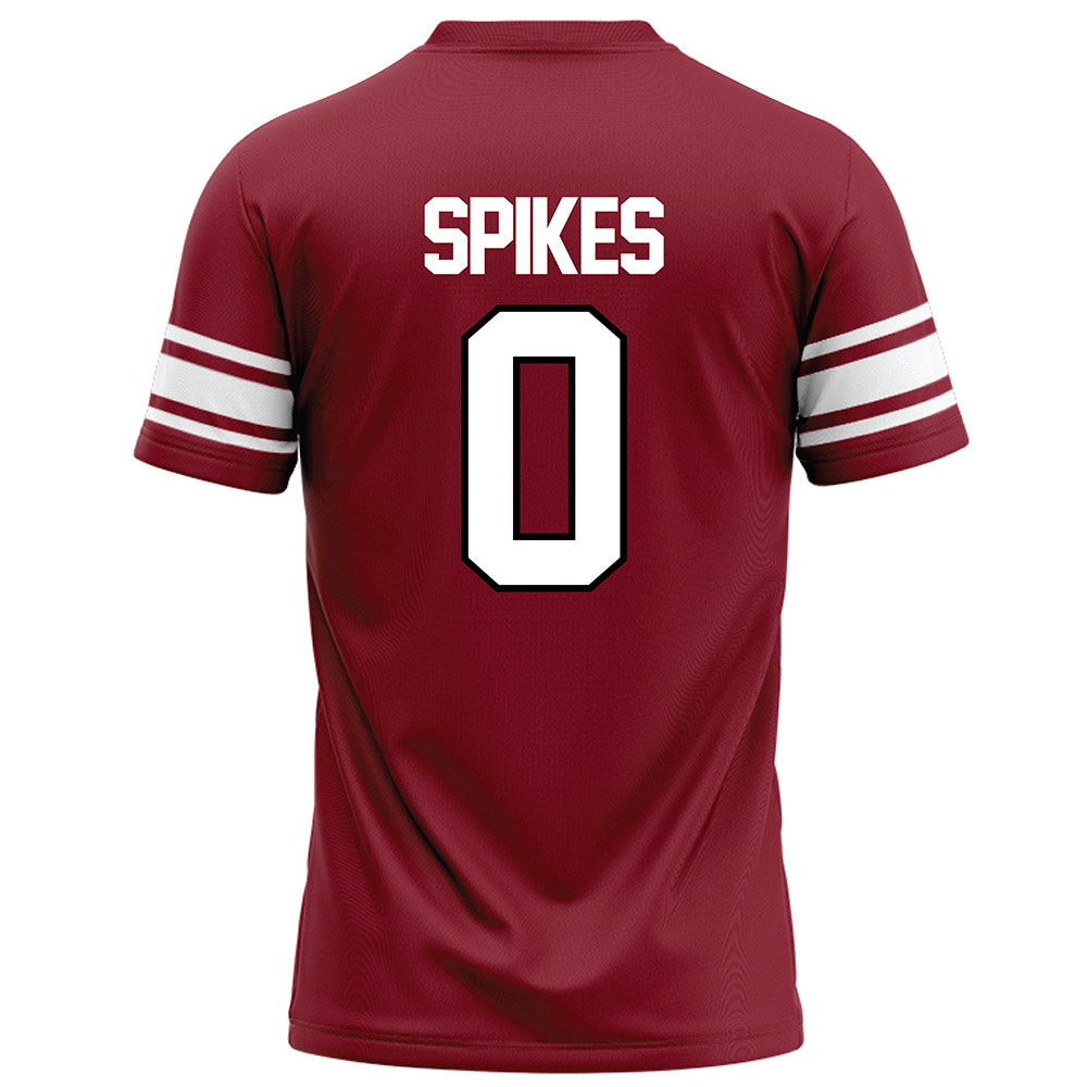 NCCU - NCAA Football : Chauncey Spikes - Maroon Football Jersey-1