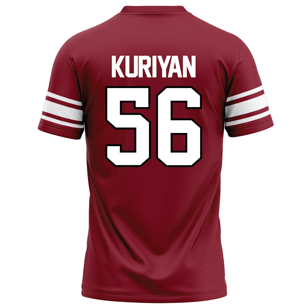 NCCU - NCAA Football : Jonathan Kuriyan - Maroon Football Jersey-1