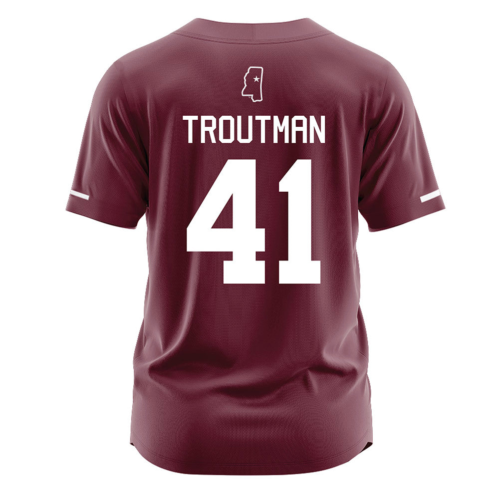 Mississippi State - NCAA Softball : Taylor Troutman - Maroon Jersey-1