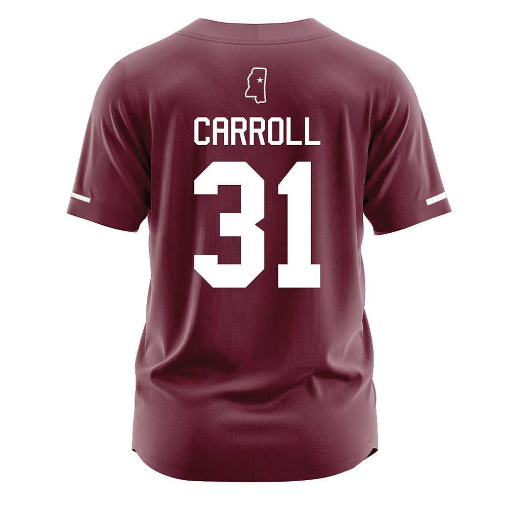 Mississippi State - NCAA Softball : Sydney Carroll - Maroon Jersey-1