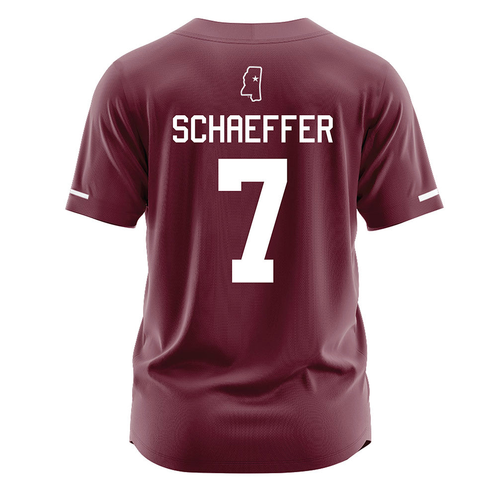 Mississippi State - NCAA Softball : Gabriella Schaeffer - Maroon Jersey-1