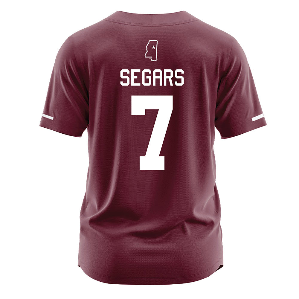 Mississippi State - NCAA Softball : Anna Kate Segars - Maroon Jersey-1