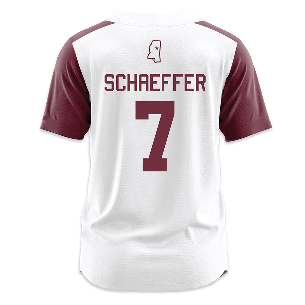 Mississippi State - NCAA Softball : Gabriella Schaeffer - White Jersey-1