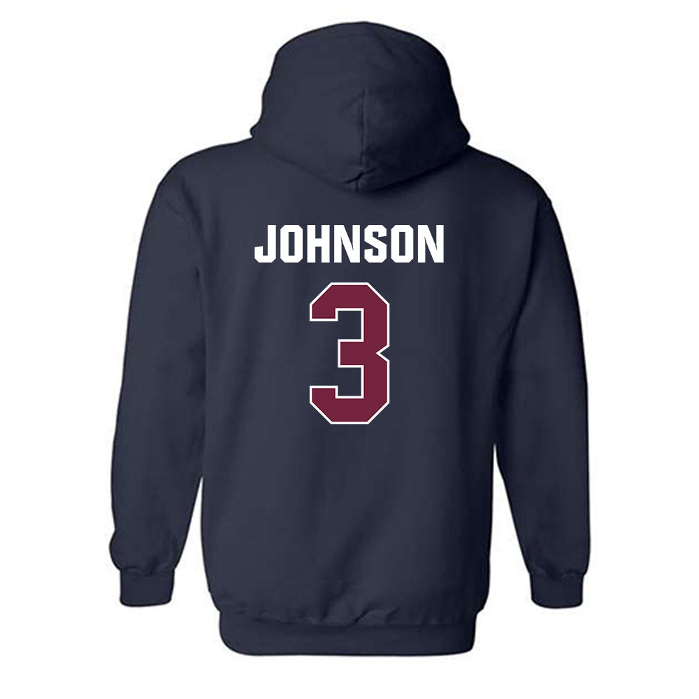 FDU - NCAA Men's Basketball : Raysean Johnson - Hooded Sweatshirt-1
