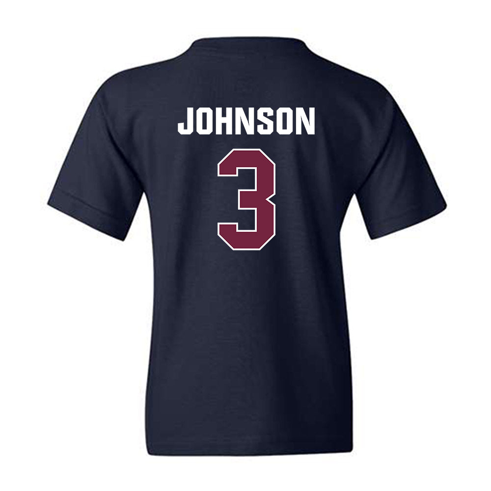 FDU - NCAA Men's Basketball : Raysean Johnson - Youth T-Shirt-1