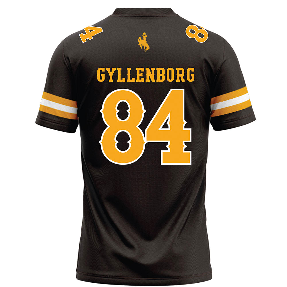 Wyoming - NCAA Football : John Michael Gyllenborg - Brown Football Jersey