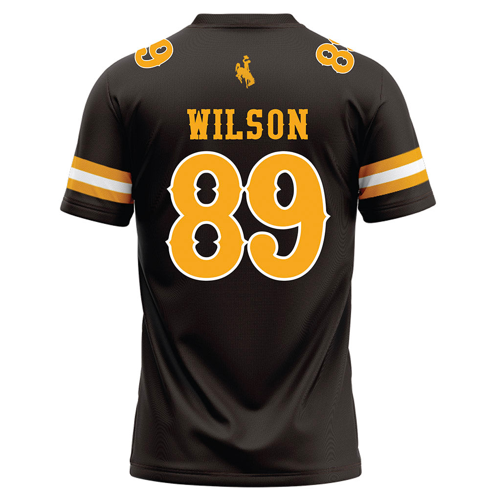 Wyoming - NCAA Football : Jacob Wilson - Brown Football Jersey