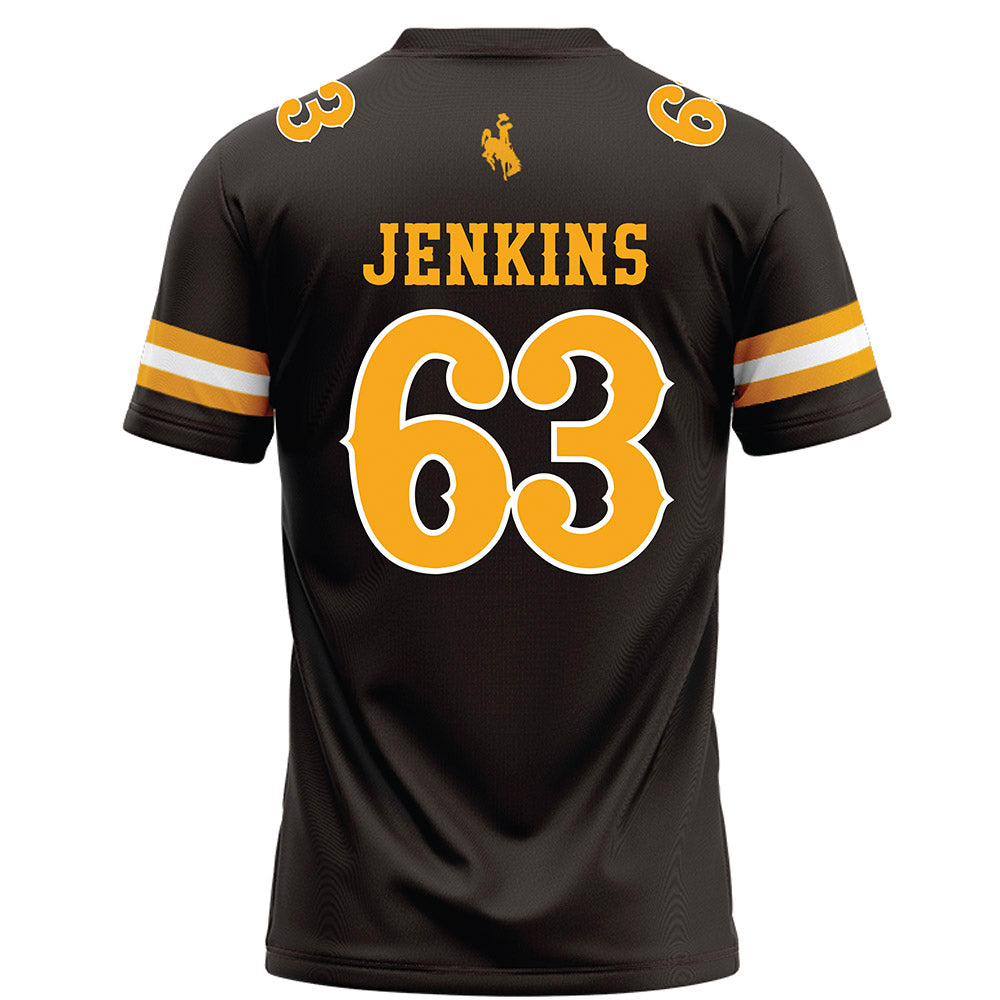 Wyoming - NCAA Football : Braylon Jenkins - Brown Football Jersey