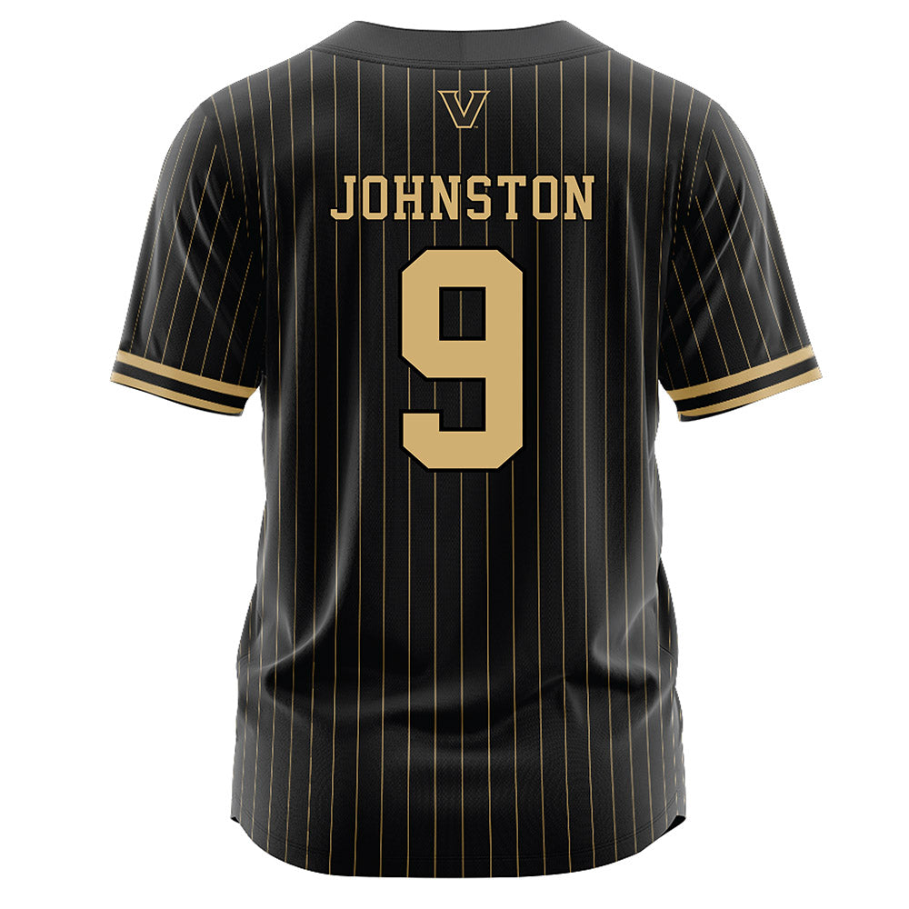 Vanderbilt - NCAA Baseball : Brodie Johnston - Black Jersey-1