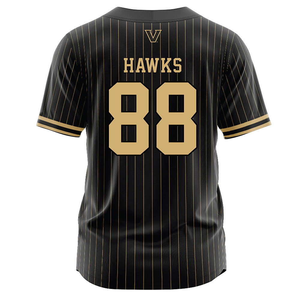 Vanderbilt - NCAA Baseball : Sawyer Hawks - Black Jersey-1
