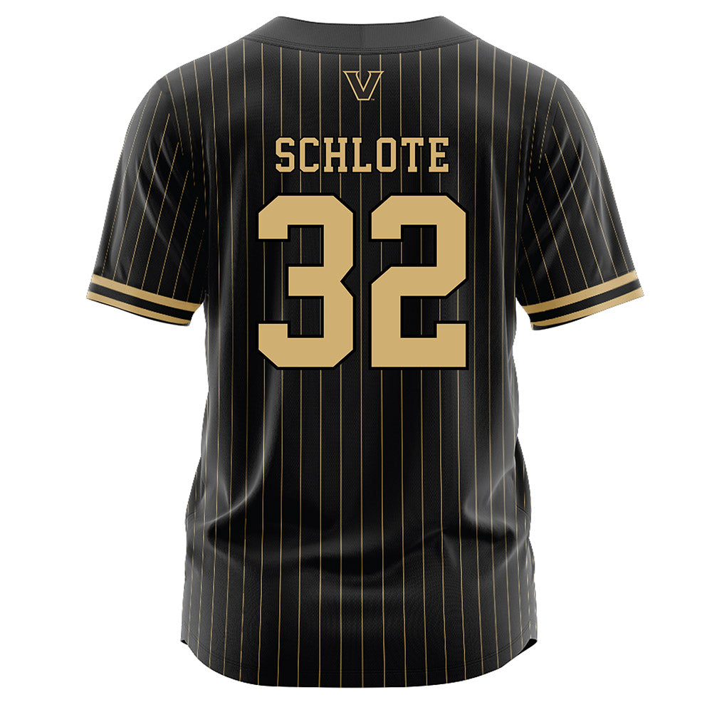 Vanderbilt - NCAA Baseball : Nate Schlote - Black Jersey-1