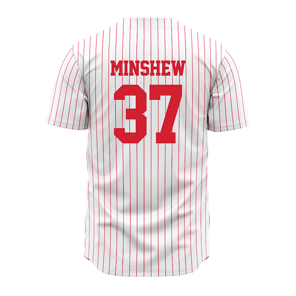 Illinois State - NCAA Baseball : Lawson Minshew - Pinstripe Jersey-1