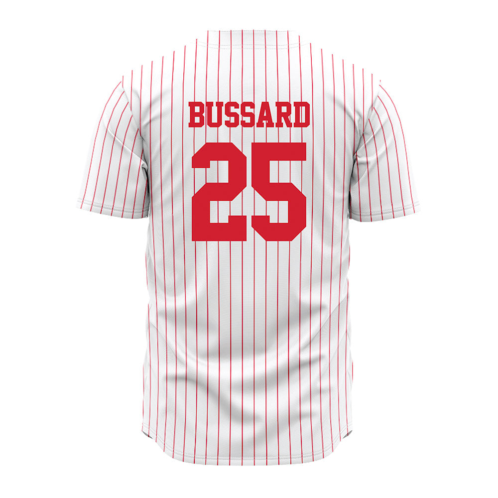 Illinois State - NCAA Baseball : Louis Bussard - Pinstripe Jersey-1