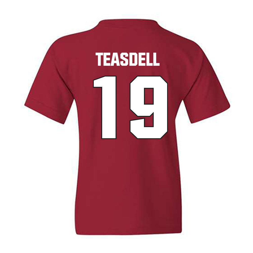 NC State - NCAA Football : Tristan Teasdell - Sports Shersey Youth T-Shirt-1