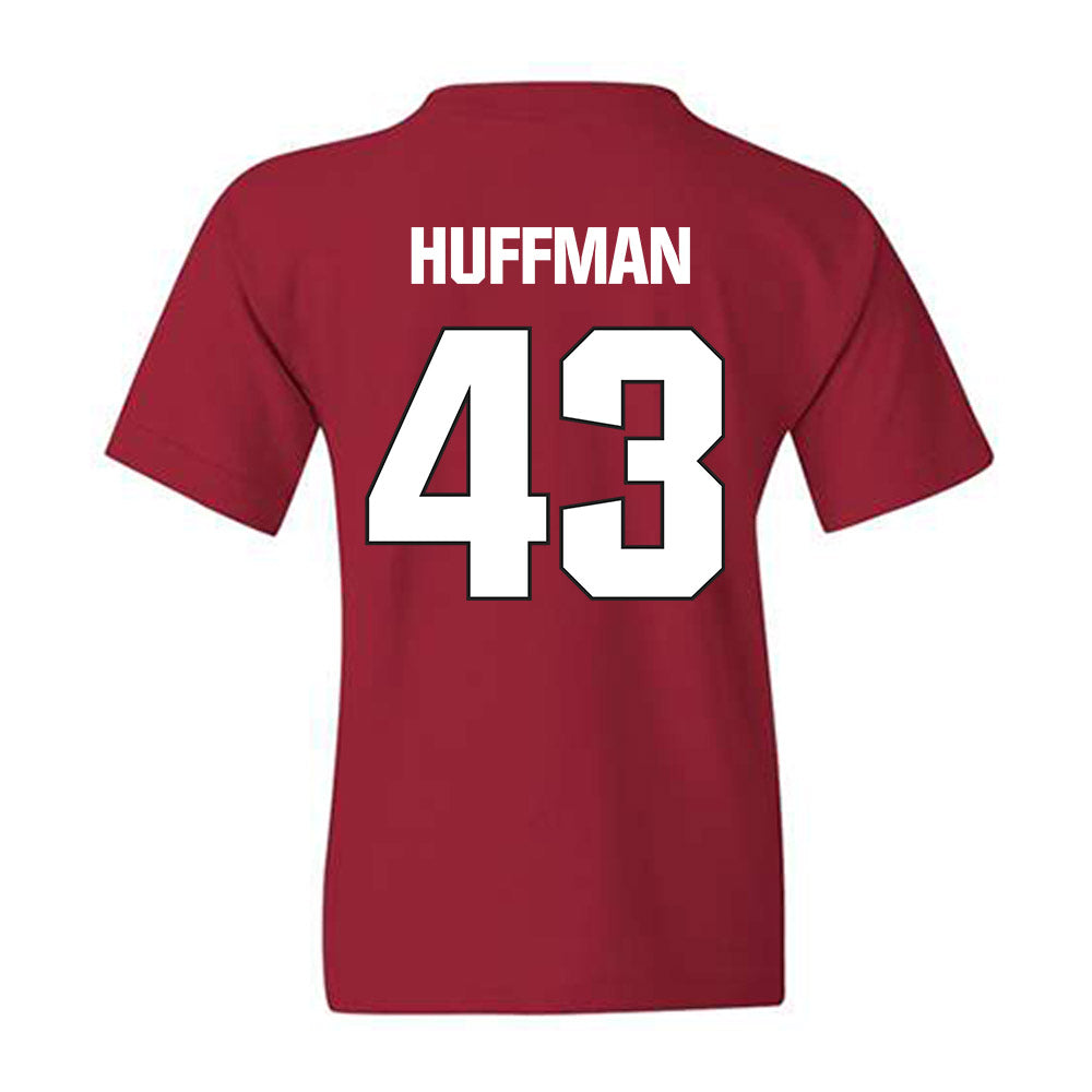 NC State - NCAA Football : Nathan Huffman - Sports Shersey Youth T-Shirt-1