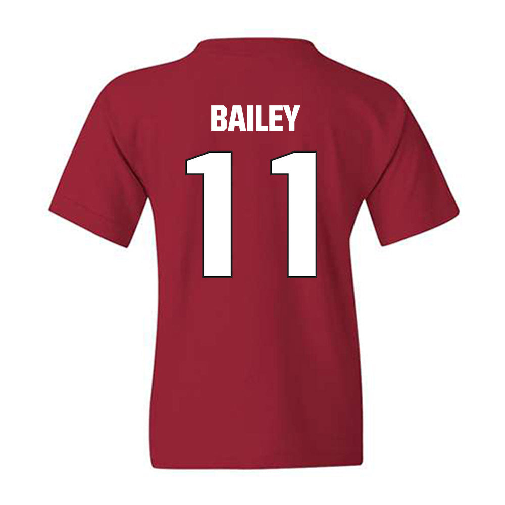 NC State - NCAA Football : Cedrick Bailey - Sports Shersey Youth T-Shirt-1