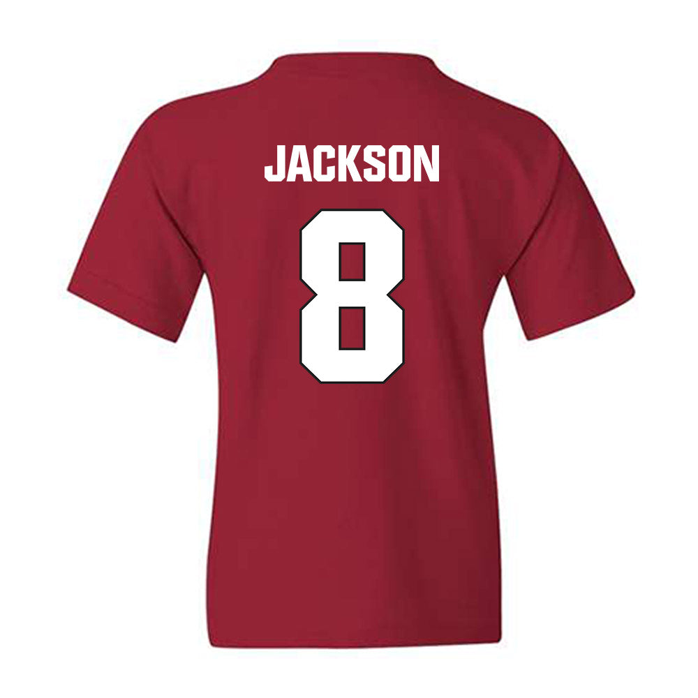 NC State - NCAA Football : Keenan Jackson - Sports Shersey Youth T-Shirt-1