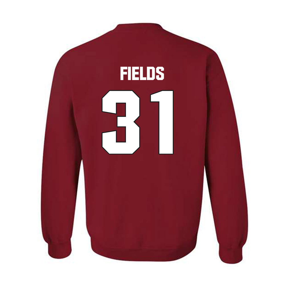 NC State - NCAA Football : Coleson Fields - Sports Shersey Crewneck Sweatshirt-1
