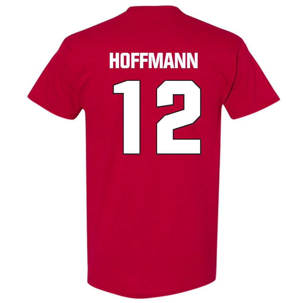 NC State - NCAA Football : teddy hoffmann - Sports Shersey T-Shirt-1