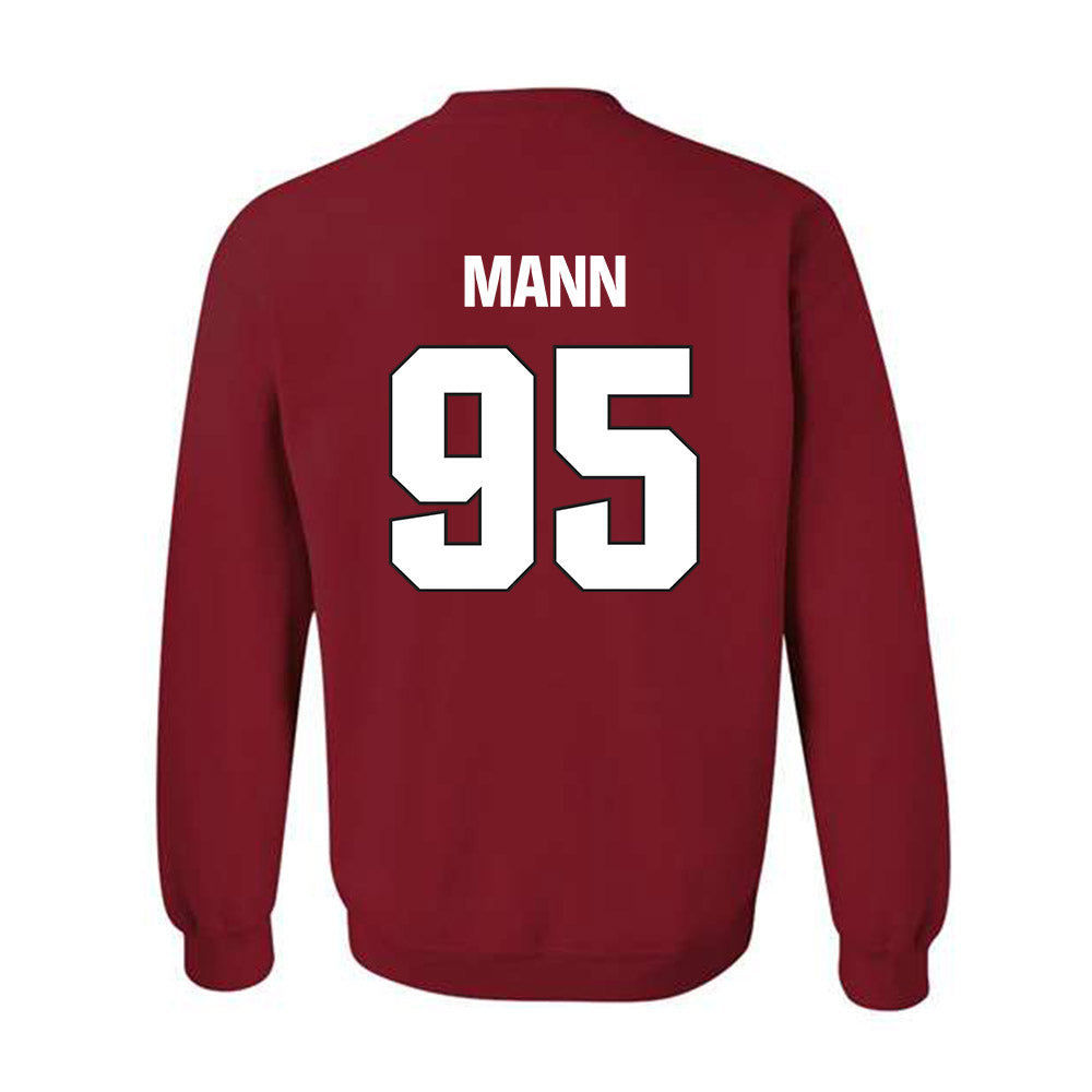 NC State - NCAA Football : Jacob Mann - Sports Shersey Crewneck Sweatshirt-1