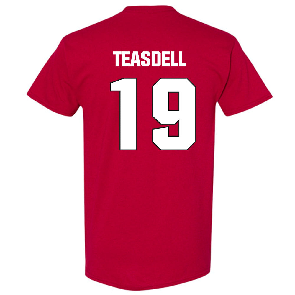 NC State - NCAA Football : Tristan Teasdell - Sports Shersey T-Shirt-1