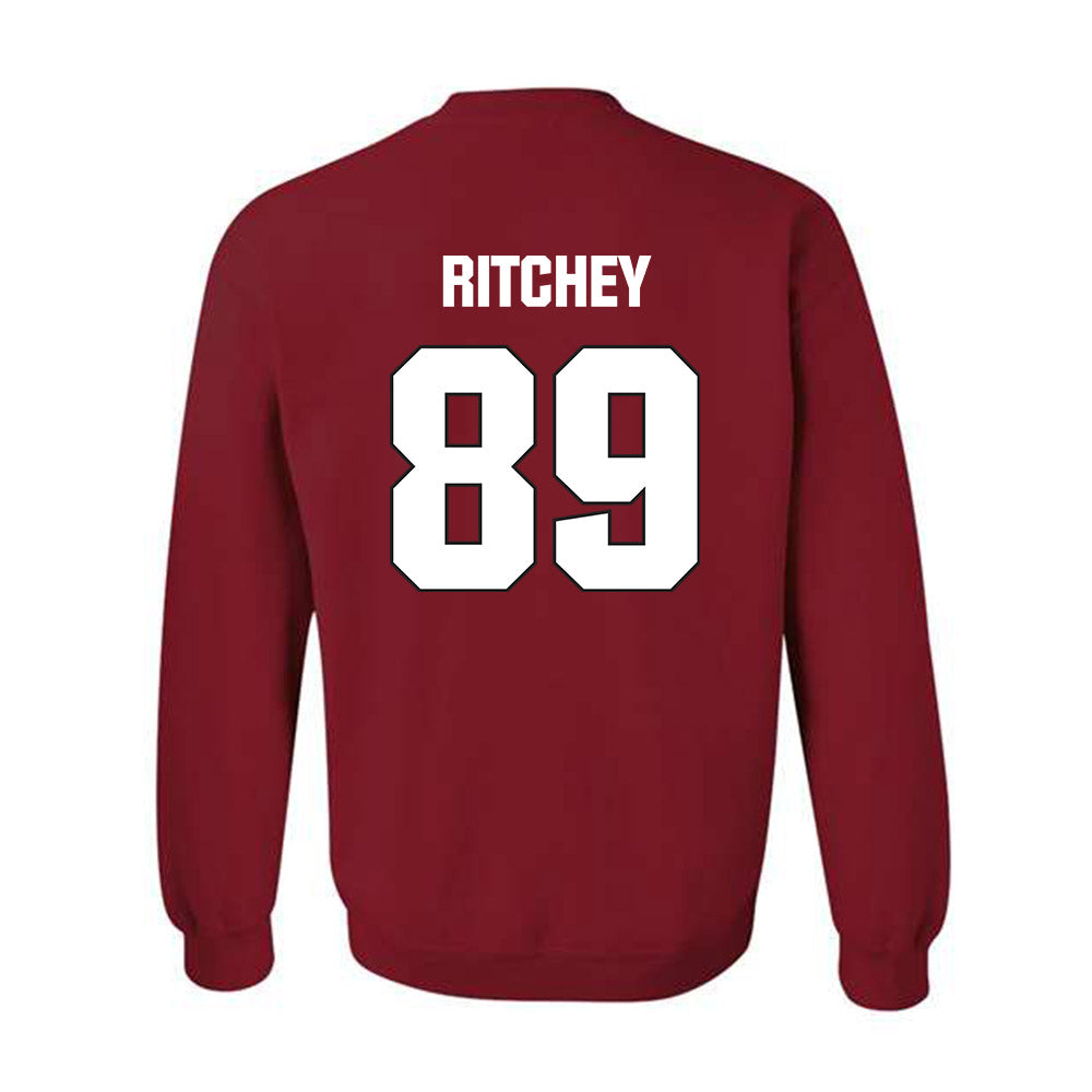 NC State - NCAA Football : Gus Ritchey - Sports Shersey Crewneck Sweatshirt-1