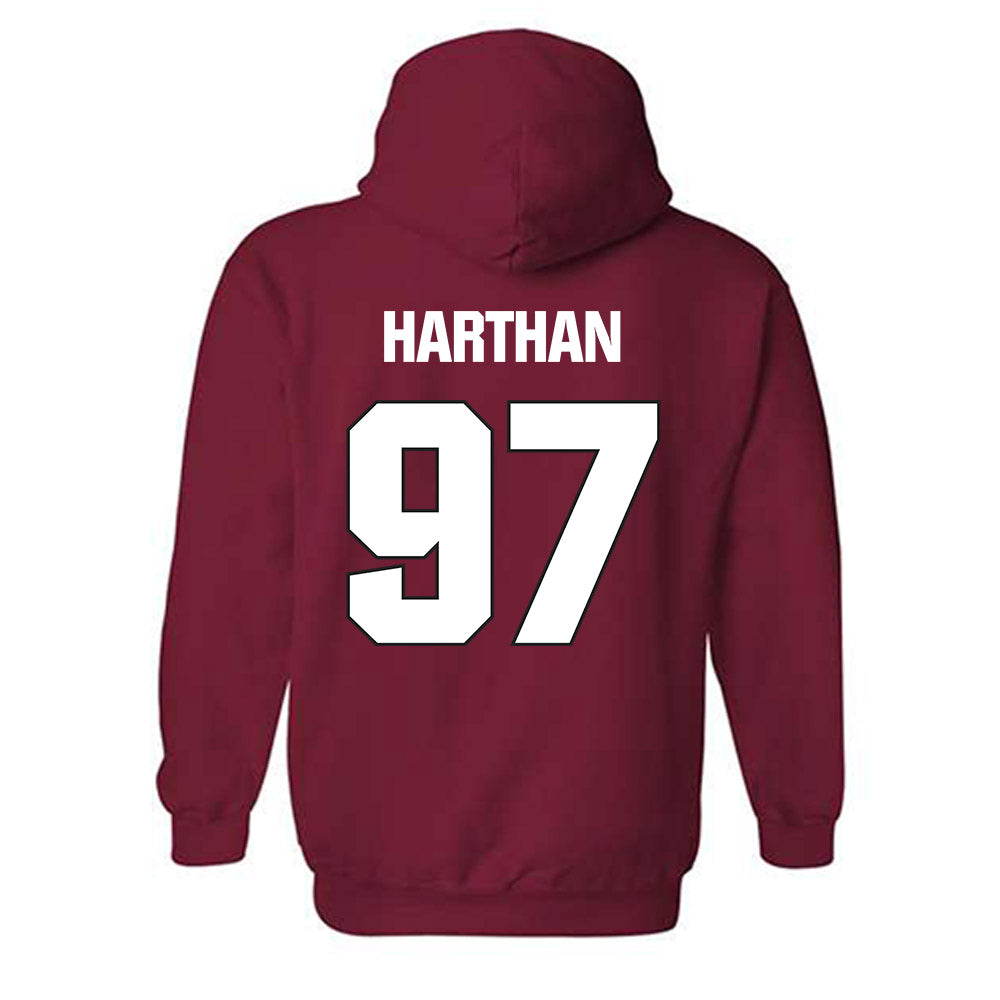 NC State - NCAA Football : Cristian Harthan - Sports Shersey Hooded Sweatshirt-1