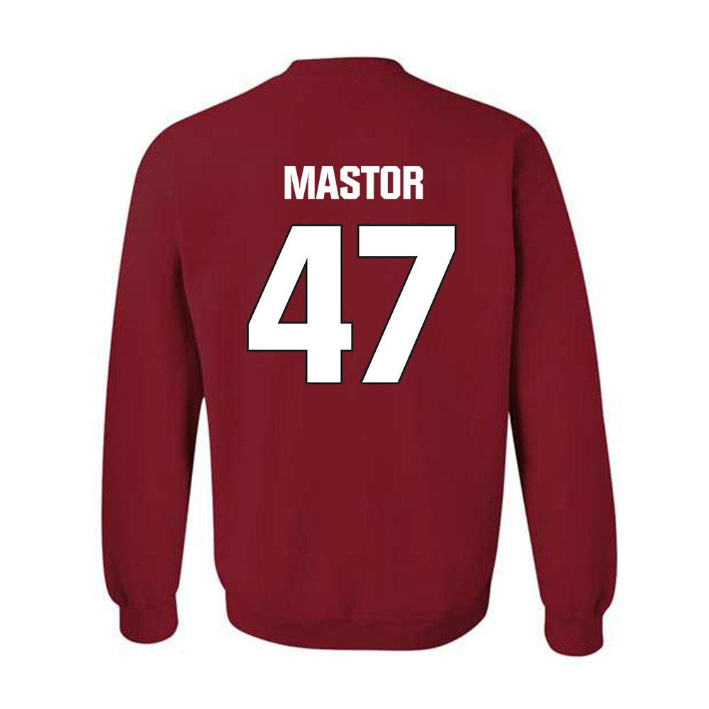 NC State - NCAA Football : Jackson Mastor - Sports Shersey Crewneck Sweatshirt-1
