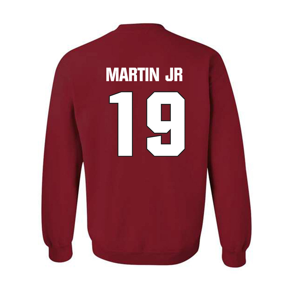 NC State - NCAA Football : KJ Martin Jr - Sports Shersey Crewneck Sweatshirt-1