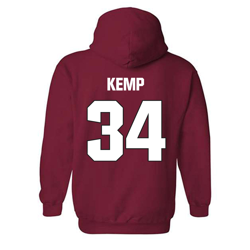 NC State - NCAA Football : Gerritt Kemp - Sports Shersey Hooded Sweatshirt-1