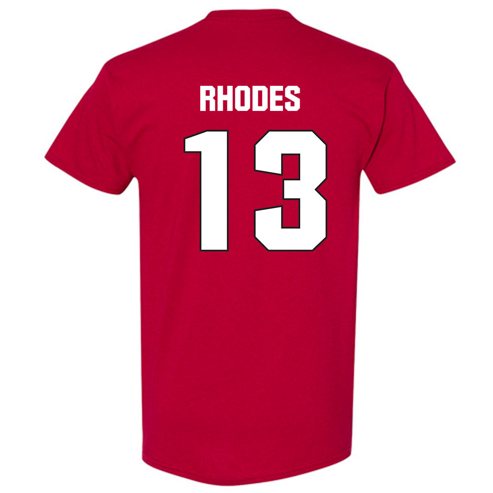 NC State - NCAA Football : Ethan Rhodes - Sports Shersey T-Shirt-1