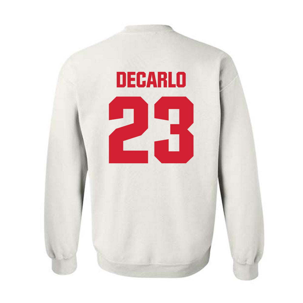 NC State - NCAA Baseball : Vincent DeCarlo - Classic Shersey Crewneck Sweatshirt-1