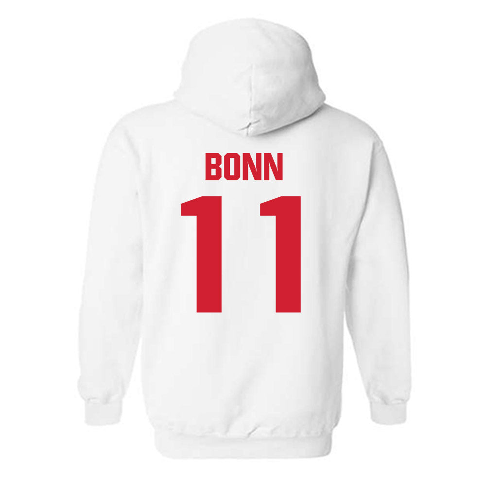 NC State - NCAA Baseball : Preston Bonn - Classic Shersey Hooded Sweatshirt-1