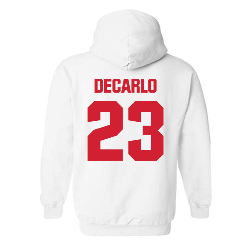 NC State - NCAA Baseball : Vincent DeCarlo - Classic Shersey Hooded Sweatshirt-1