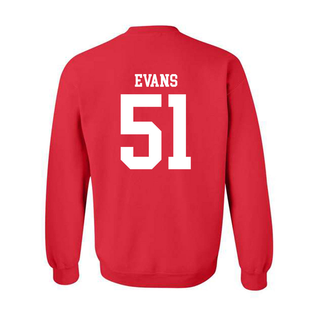 Nebraska - NCAA Football : Justin Evans - Fashion Shersey Crewneck Sweatshirt-1