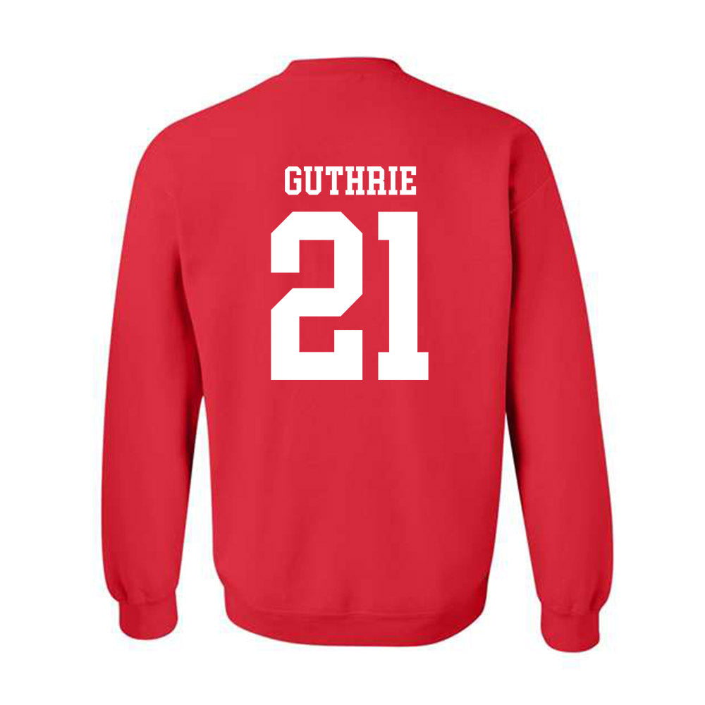 Nebraska - NCAA Football : Rex Guthrie - Fashion Shersey Crewneck Sweatshirt-1