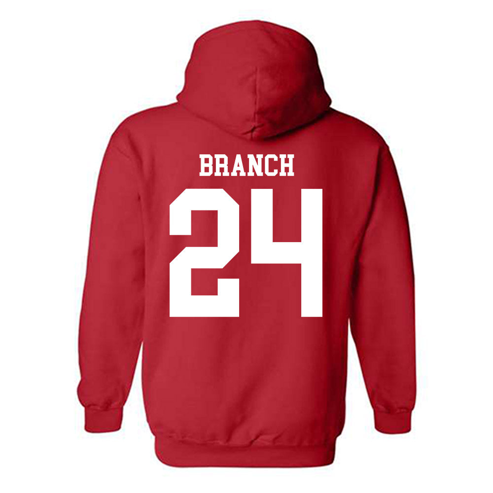 Nebraska - NCAA Football : Derek Branch - Fashion Shersey Hooded Sweatshirt-1