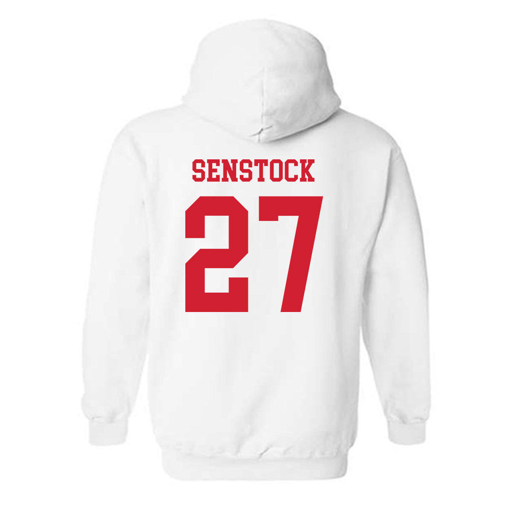 Nebraska - NCAA Baseball : Joey Senstock - Sports Shersey Hooded Sweatshirt-1