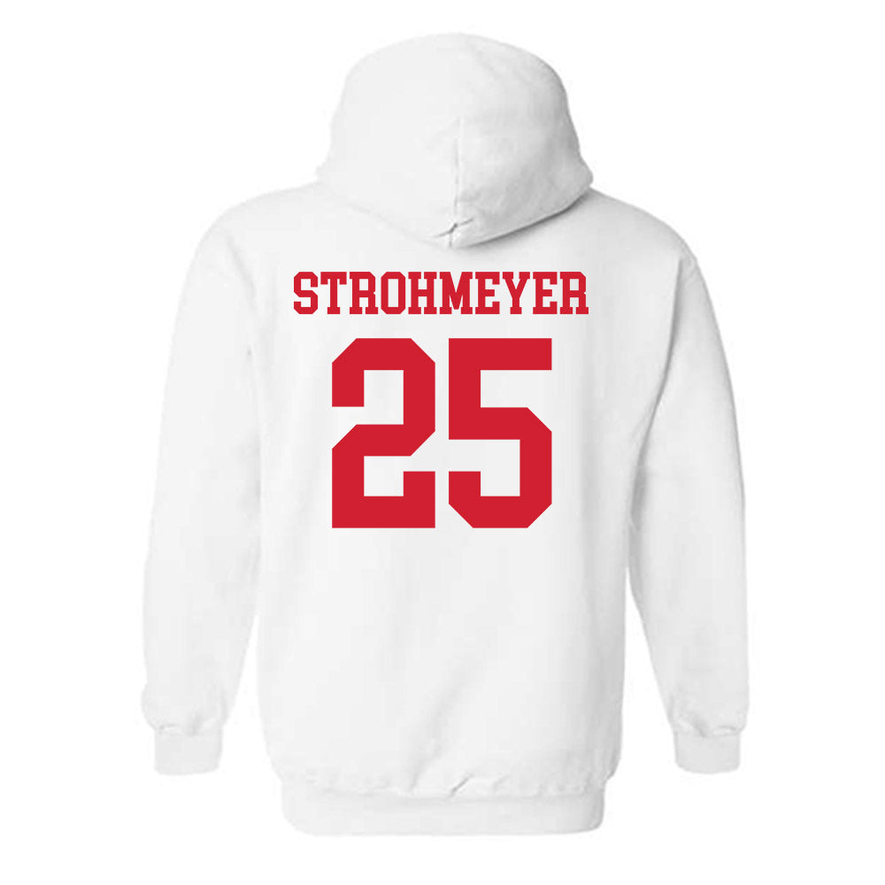 Nebraska - NCAA Baseball : Reed Strohmeyer - Generic Shersey Hooded Sweatshirt-1