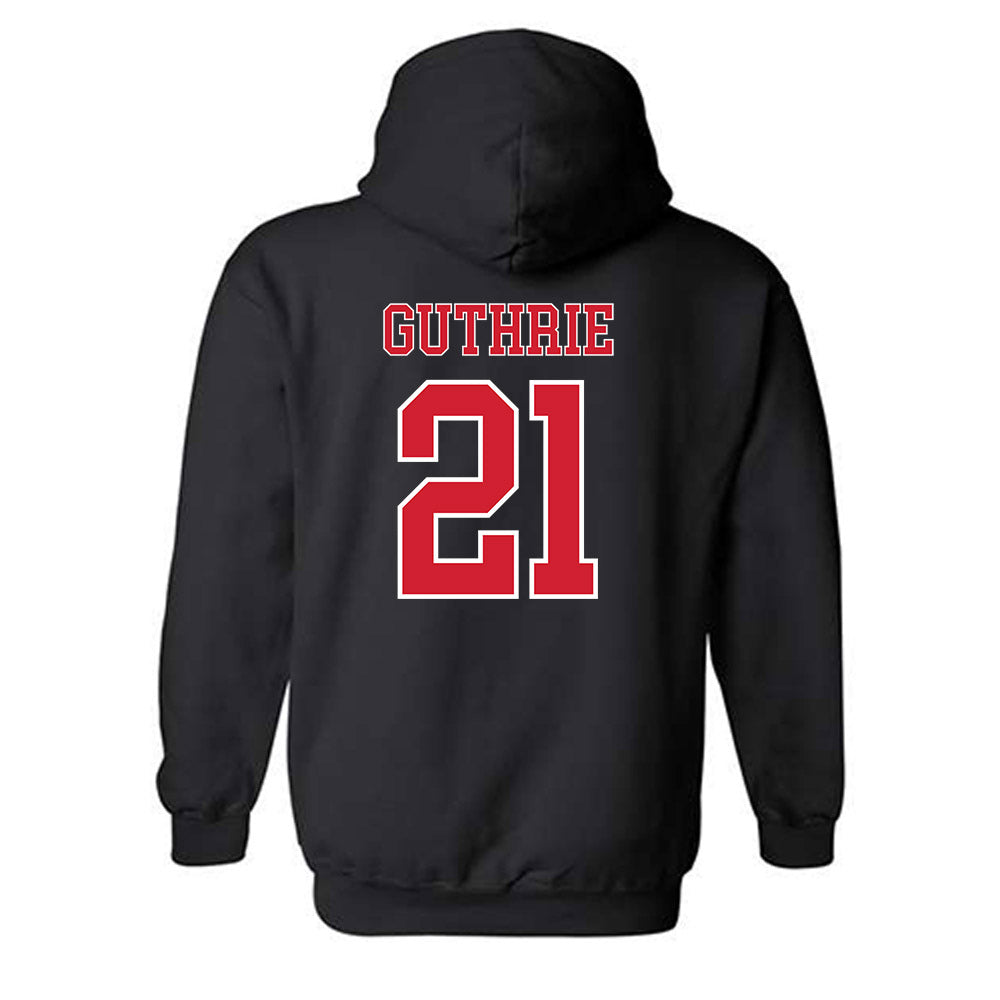 Nebraska - NCAA Football : Rex Guthrie - Generic Shersey Hooded Sweatshirt-1